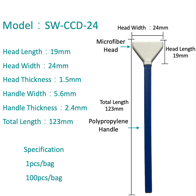 Sw-ccd-24 v-hình ống kính microfiber